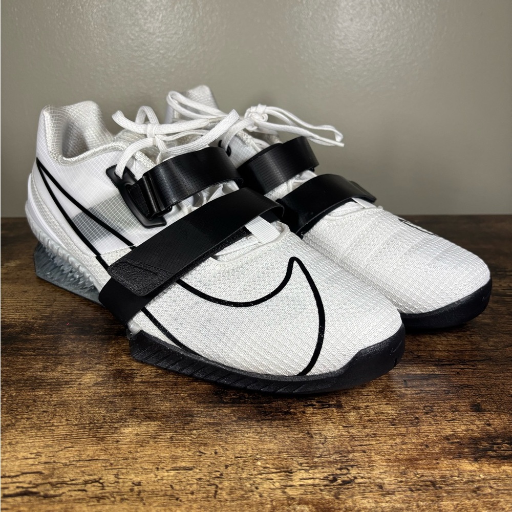 Nike Romaleos 4 White Black Weightlifting Shoes Men’s Size 14 CD3463-101 New